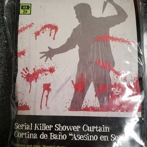 Psycho Halloween Horror Shower Curtian